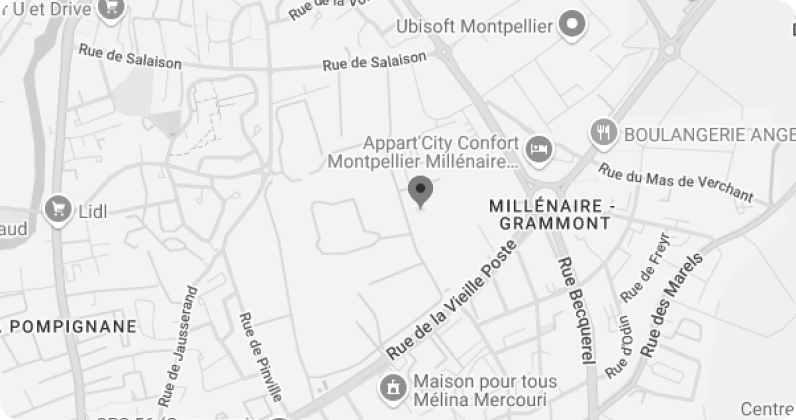 Carte de Montpellier